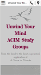 Mobile Screenshot of acimstudygroups.info